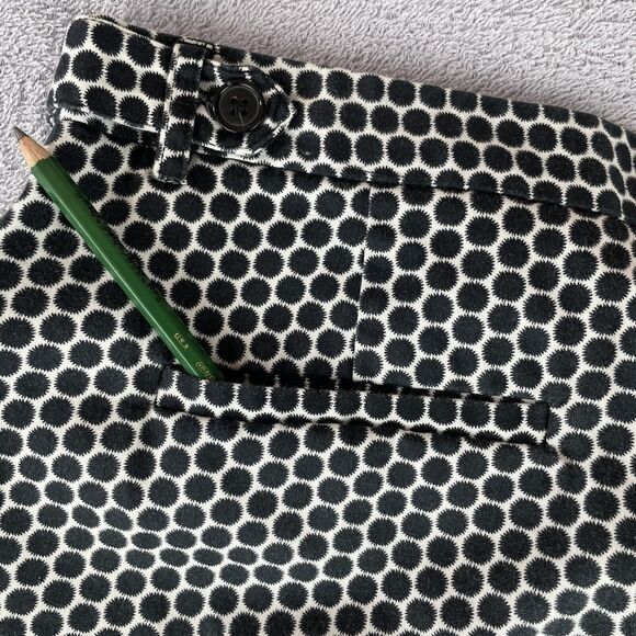 LAUNDRY Shelli Segal Bermuda Shorts Women's Size 8 Black / White Circles Stretch - Picture 16 of 16